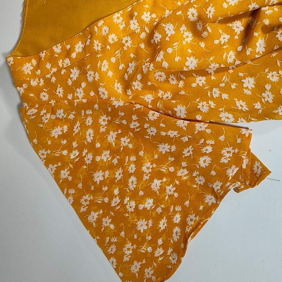 Lulus After Bloom Delight Yellow Floral Midi Dress XS - Picture 9 of 15